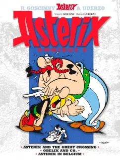 Обложка книги Asterix. Omnibus 8. Asterix and The Great Crossing. Obelix and Co. Asterix in Belgium. Комикс, Goscinny Rene