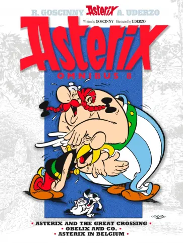 Rene Goscinny - Asterix. Omnibus 8. Asterix and The Great Crossing. Obelix and Co. Asterix in Belgium. Комикс Rene Goscinny - Asterix. Omnibus 8. Asterix and The Great Crossing. Obelix and Co. Asterix in Belgium. Комикс обложка книги