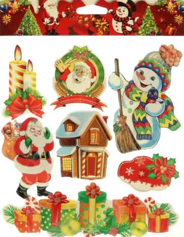 Набор стикеров Домик Деда Мороза Набор стикеров Домик Деда Мороза обложка книги