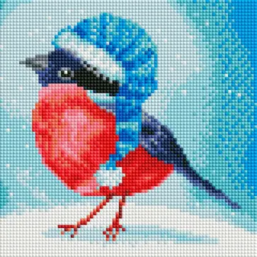 Алмазная мозаика Морозный день, 20 цветов обложка книги