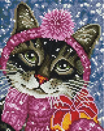 Алмазная мозаика на холсте Канун Нового года, 24 цвета обложка книги