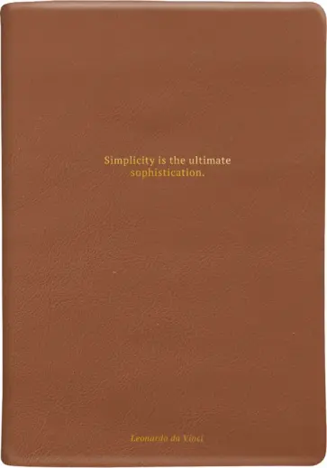 Ежедневник недатированный Leonardo, карамель, А5, 160 листов обложка книги