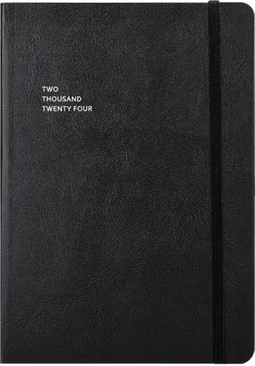 Ежедневник недатированный Monochrome, черный, А5, 96 листов обложка книги