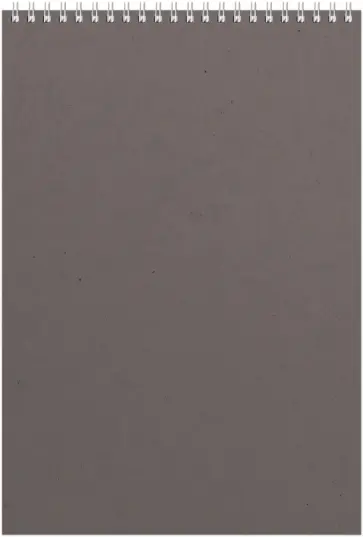 Блокнот Office, серый, А4, 60 листов, клетка обложка книги