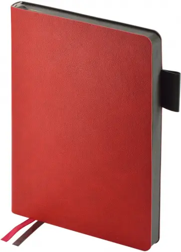 Ежедневник недатированный Boston, красный, А5, 136 листов обложка книги