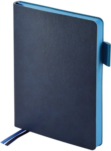 Ежедневник недатированный Boston, темно-синий, А5, 136 листов обложка книги