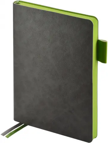 Ежедневник недатированный Boston, серый, А5, 136 листов обложка книги