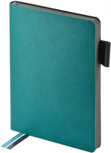 Ежедневник недатированный Boston, морская волна, А5, 136 листов обложка книги