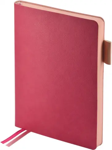 Ежедневник недатированный Boston, розовый, А5, 136 листов обложка книги