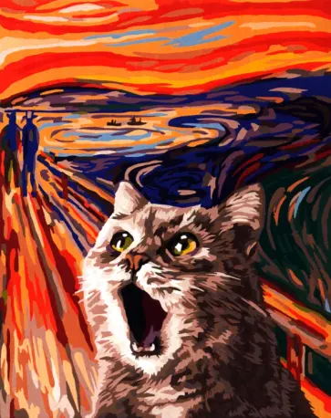 Картина по номерам на холсте с подрамником Кот в поле обложка книги