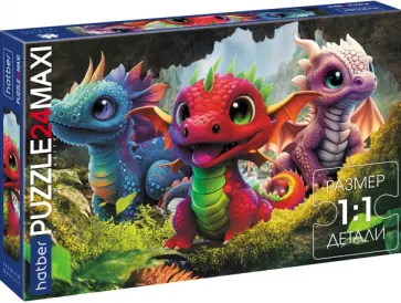 Пазл-24 Maxi Царство драконов обложка книги