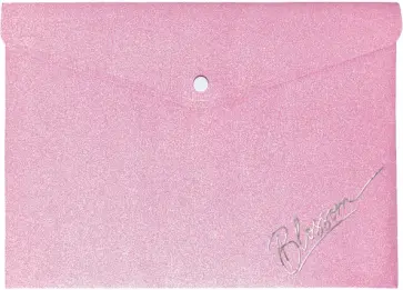 Папка-конверт для документов Пастельный розовый глиттер, А4 обложка книги