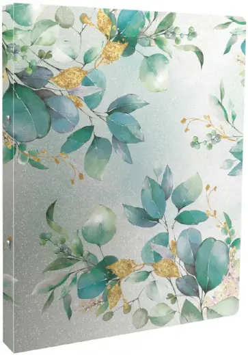 Папка-регистратор Зеленые листья, А4 обложка книги