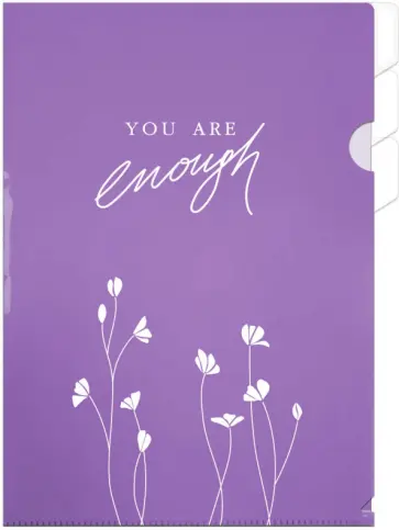 Папка для документов Нежный фиолетовый, А4, 4 отделения обложка книги