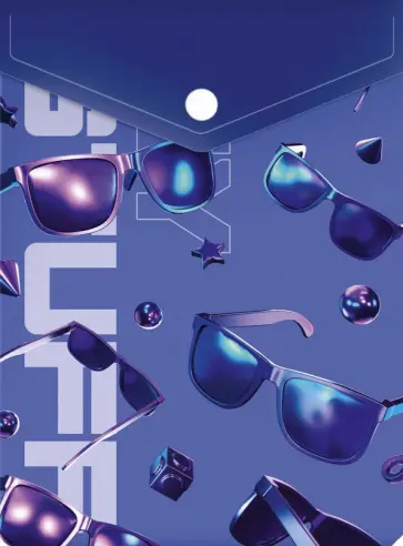 Папка для документов Очки, вертикальная обложка книги