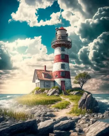 Алмазная мозаика Путеводный маяк обложка книги