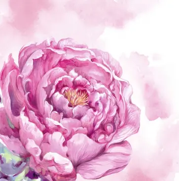 Алмазная мозаика Розовый пион обложка книги