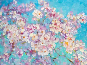 Мозаика алмазная Вишня цветет обложка книги