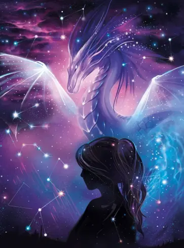 Алмазная мозаика Звездный дракон обложка книги