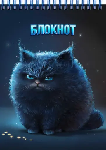 Блокнот Кот, А6, 80 листов, клетка Блокнот Кот, А6, 80 листов, клетка обложка книги
