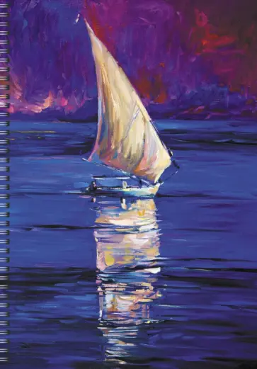 Тетрадь для конспектов Парусник, А4, 60 листов, линия обложка книги