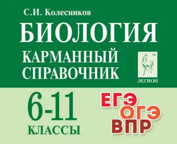 Сергей Колесников - Биология. Карманный справочник. 6–11-е классы Сергей Колесников - Биология. Карманный справочник. 6–11-е классы обложка книги