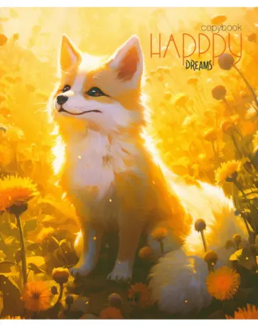 Тетрадь Лисенок, А5, 96 листов, клетка обложка книги