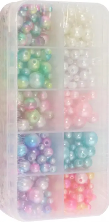 Набор бусин №12, перламутровые обложка книги