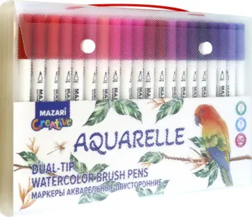 Набор маркеров акварельных Aquarelle, 60 цветов обложка книги