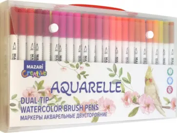 Набор маркеров акварельных Aquarelle, 72 цвета обложка книги