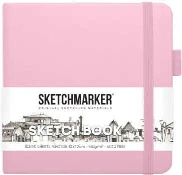 Блокнот Розовый, 80 листов обложка книги