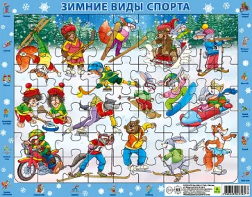 Пазл-63 Зимние виды спорта обложка книги