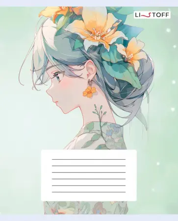 Тетрадь Красавицы, 24 листов, линия, в ассортименте обложка книги