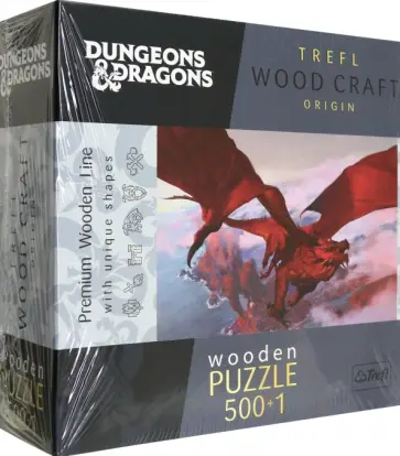 Деревяный пазл-501 Древний красный дракон обложка книги