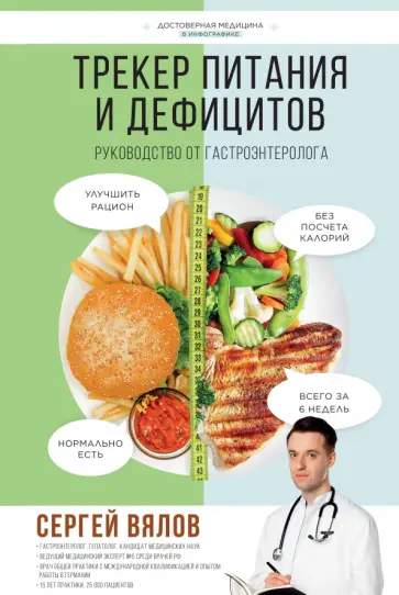 Сергей Вялов - Трекер питания и дефицитов. Руководство от гастроэнтеролога обложка книги