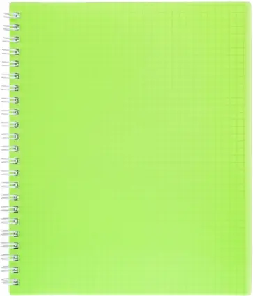 Тетрадь Line Neon Зеленая, 80 листов, клетка обложка книги