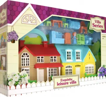 Дом кукольный с мебелью и человечками обложка книги