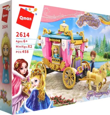 Конструктор Карета принцессы, 458 деталей обложка книги