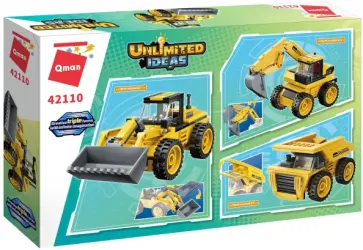 Конструктор Трактор или экскаватор или самосвал, 203 детали обложка книги