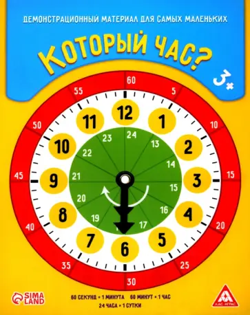 Демонстрационный материал Который час? для самых маленьких обложка книги
