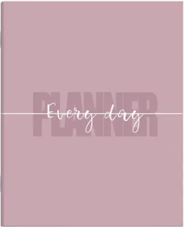 Планинг недатированный пепельно-розовый, А5, 64 листа обложка книги