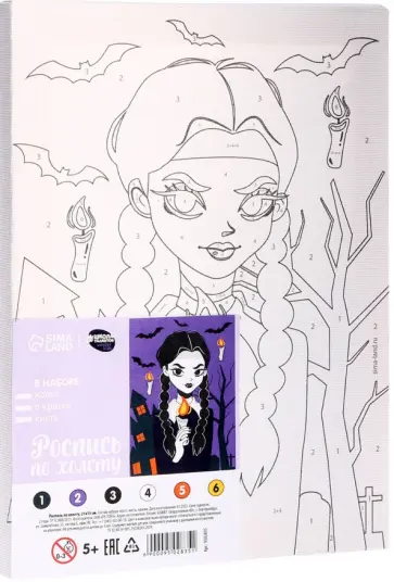 Картина по номерам Девочка с косичками обложка книги