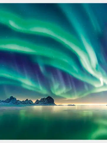 Тетрадь для конспектов Северное сияние, 80 листов, А4 обложка книги